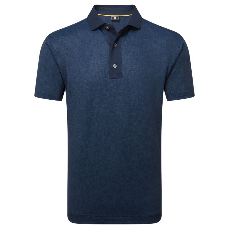 FootJoy FootJoy Etched Texture Print Lisle Polo Shirt