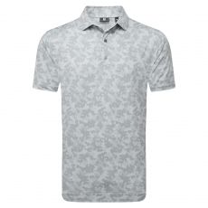 Pop Camo Lisle Polo Grey