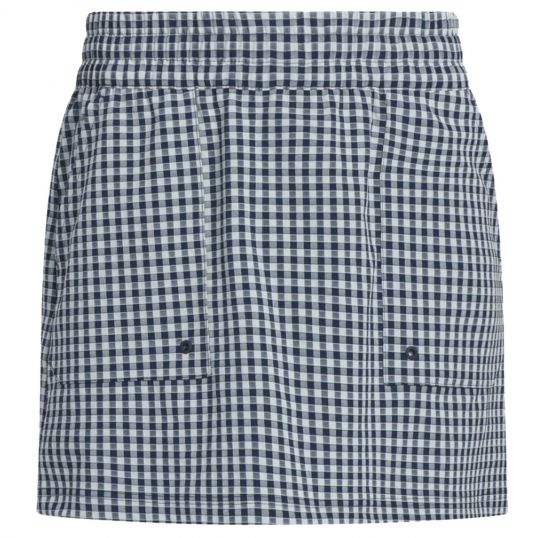 Gingham Ladies Skort Navy/Silver