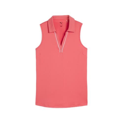 Product Image for Cloudspun Piped Sleeveless Ladies Polo Peach Frost Ladies Large Peach Frost