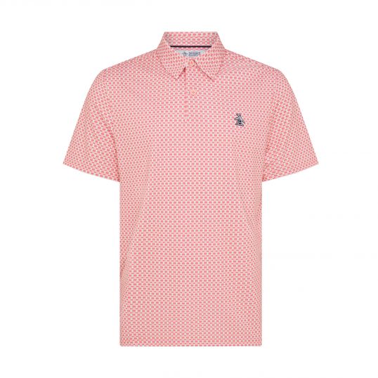 Pete's Bow Tie Micro Print Polo Murex Shell Mens Small Murex Shell