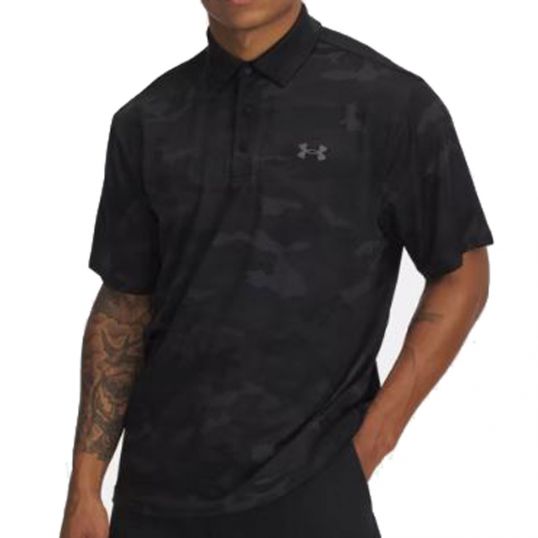 Playoff 3.0 Printed Polo Black/Castlerock