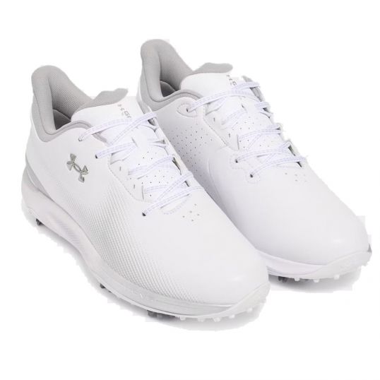 Drive Fade Mens Golf Shoes White/Metallic Silver