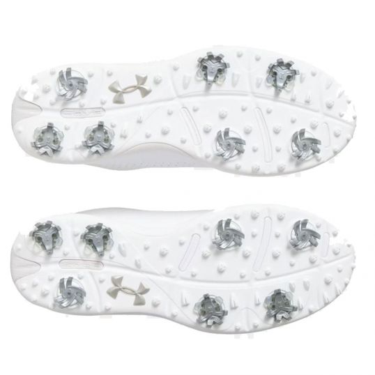 Drive Fade Mens Golf Shoes White/Metallic Silver