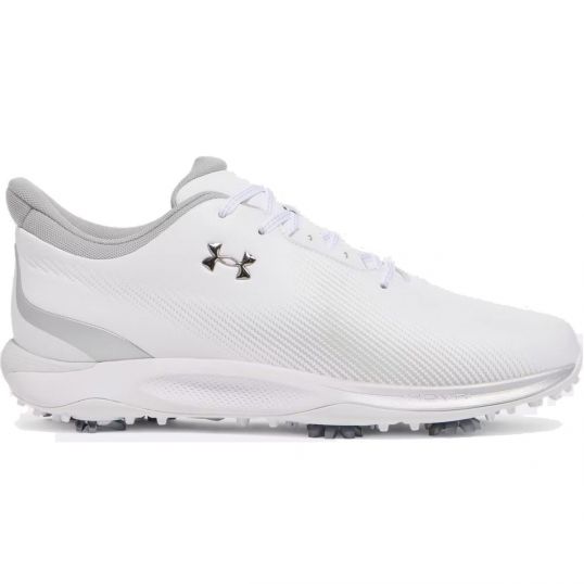 Drive Fade Mens Golf Shoes White/Metallic Silver