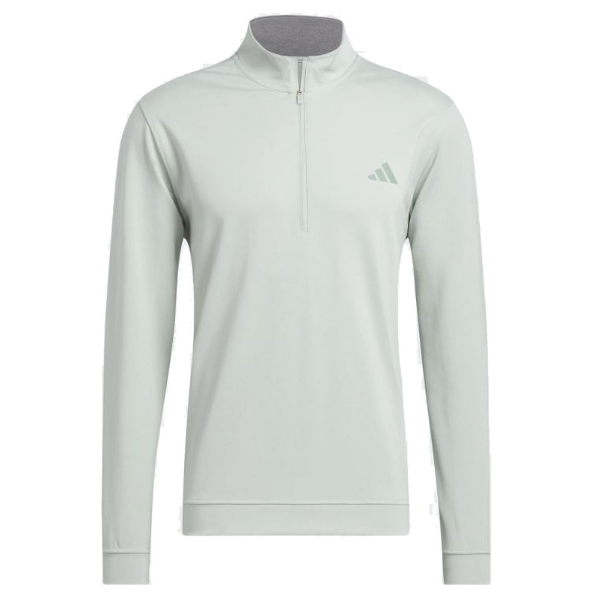 Product Image for ADIDAS Elevated 1/4 Zip Mens Sweater Wonder Silver Mens Medium Wonder Silver