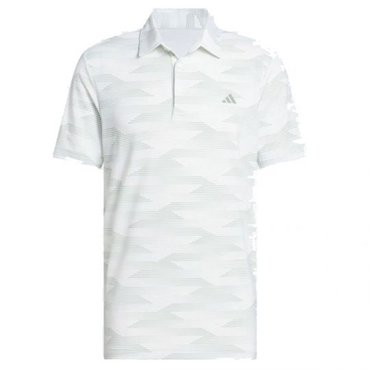 Speed Stripe Polo White/Silver Green Mens Small White/Silver Green