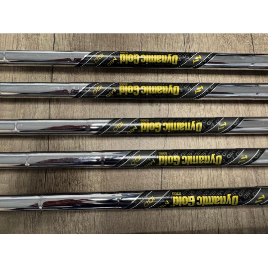 i530 Irons Steel Shafts Right Stiff True Temper Dynamic Gold Mid 100 5-PW Golf Pride Tour Velvet (Used - 4 Star)