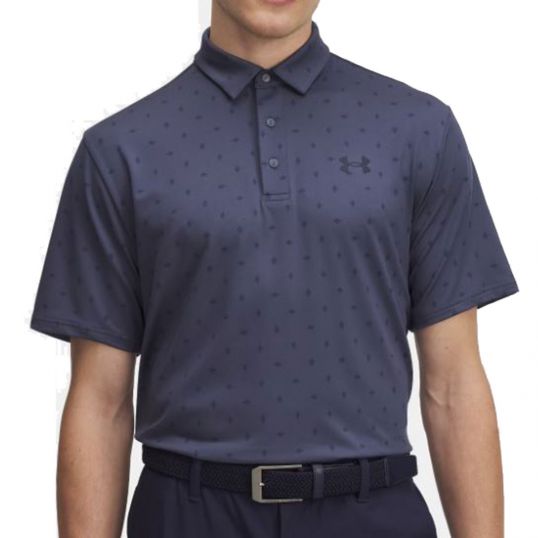 Playoff 3.0 Printed Polo Grey/Midnight Navy