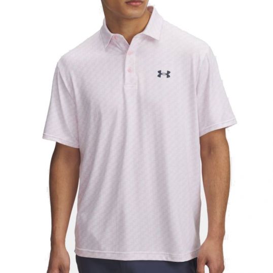 Playoff 3.0 Printed Polo White/Prime Pink/Grey
