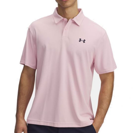 T2G Pique Polo Prime Pink/Navy