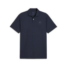 Mattr Houndstooth Polo Deep Navy