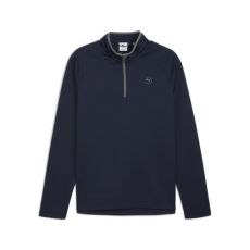 Waffle Fleece 1/4 Zip Sweater Deep Navy