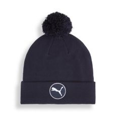Warm Removeable Pom Beanie Deep Navy