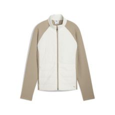 Cloudspun Fleece Hybrid Ladies Jacket White/Brown