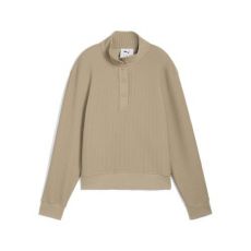 Boulder 1/2 Snap Ladies Sweater Ice Coffee