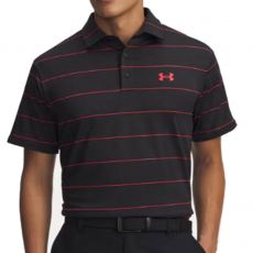Playoff 3.0 Stripe Polo Black/Racer Red