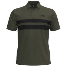 Playoff 3.0 Stripe Polo Marine Green/Black