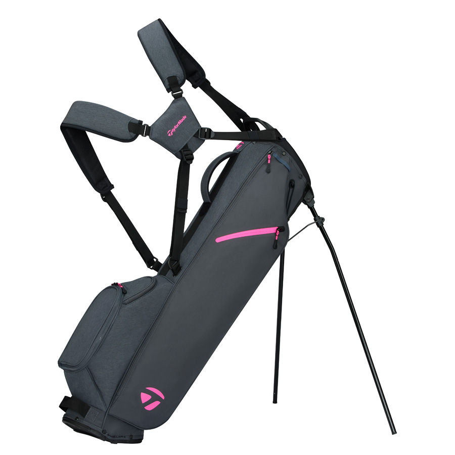 Product Image for TaylorMade Flextech Carry Stand Bag Grey/Neon Pink