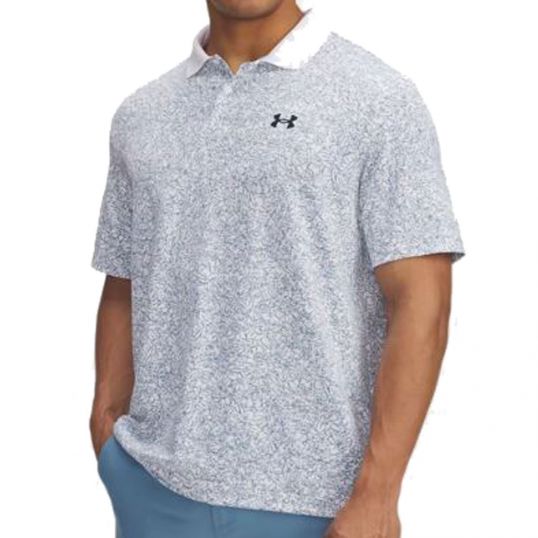 Matchplay Printed Polo White/Blue Smoke/Navy