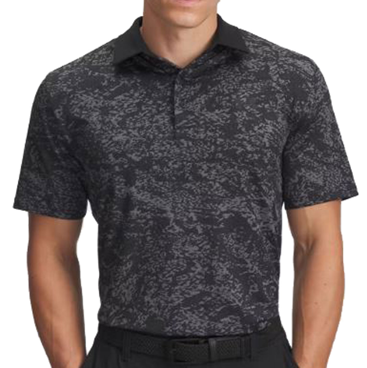 Product Image for Playoff 3.0 Printed Polo Black/Castlerock/Black Mens Large Black/Castlerock/Black