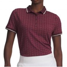 Drive Jacquard Ladies Polo Navy/White