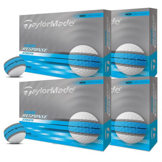 Tour Response Stripe Golf Balls Neon Blue 4 FOR 3