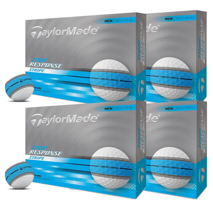 TaylorMade Tour Response Stripe 4スリーブ4箱 TaylorMade Tour Response Stripe 4スリーブ4箱 TaylorMade Tour