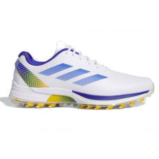 AdiZero ZG Mens Golf Shoes Europe White/Lucid Blue/Yellow