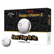 Happy Gilmore Just Tap it In Chrome Tour Golf Balls