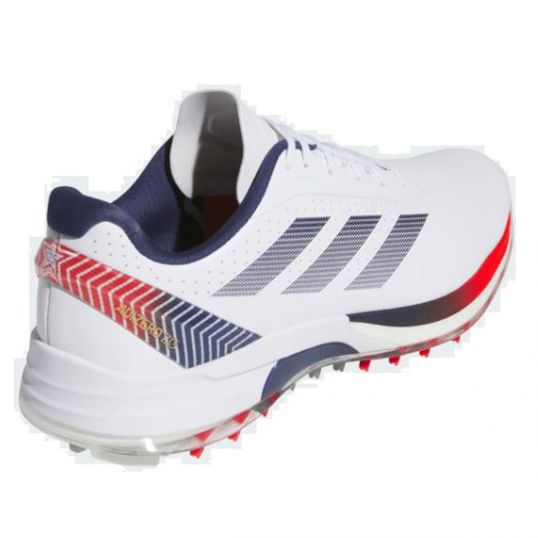 AdiZero ZG Mens Golf Shoes USA White/Navy/Red