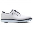 FJ Traditions Mens Golf Shoes White/Navy/Blue