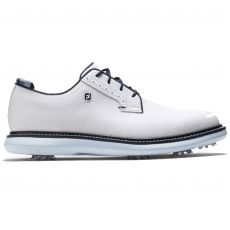 FJ Traditions Mens Golf Shoes White/Navy/Blue