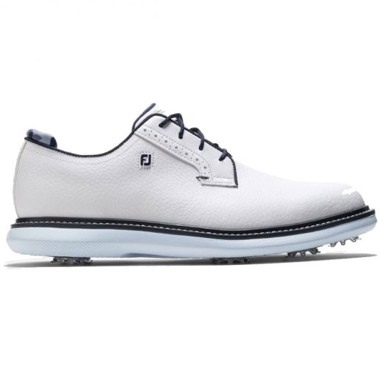 FJ Traditions Mens Golf Shoes White/Navy/Blue