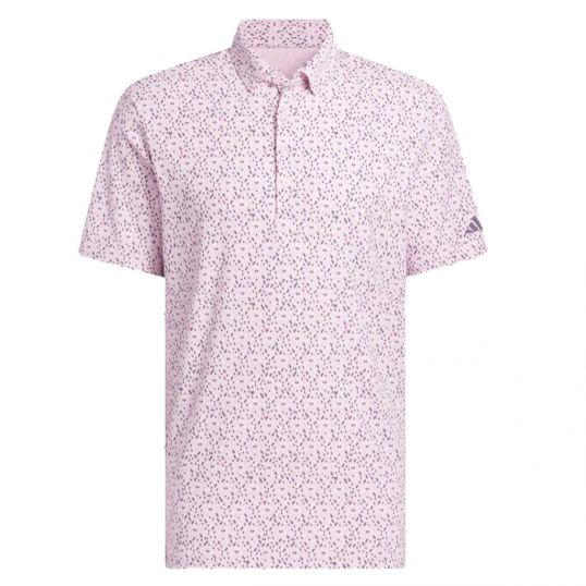 Ultimate365 Micro Argyle Polo Clear Pink/Preloved Violet Mens Small Clear Pink/Preloved Violet