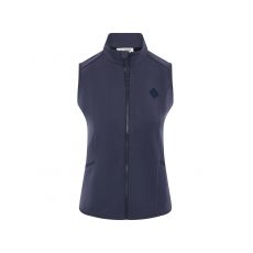 Midweight Ladies Vest Black Iris Heather