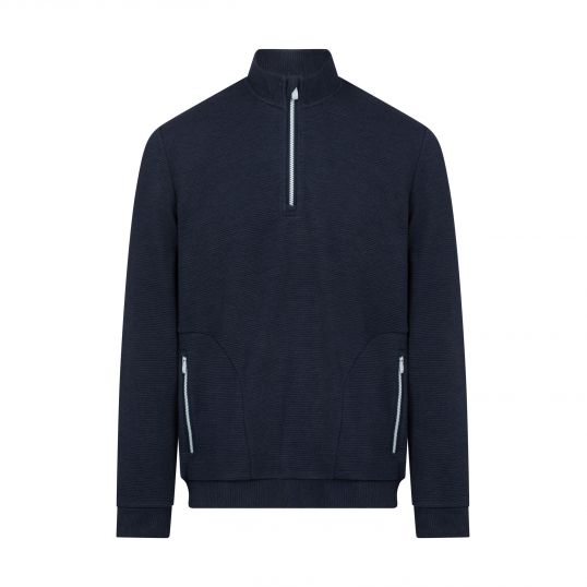 Ottoman 1/4 Zip Jacket Black Iris Heather