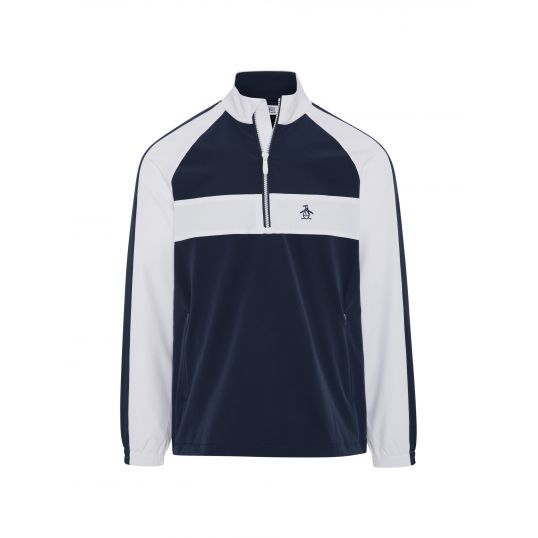 Colour Block 1/4 Zip Jacket Black Iris