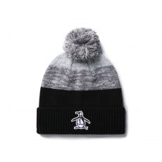 Rib Cuff Pom Beanie Caviar