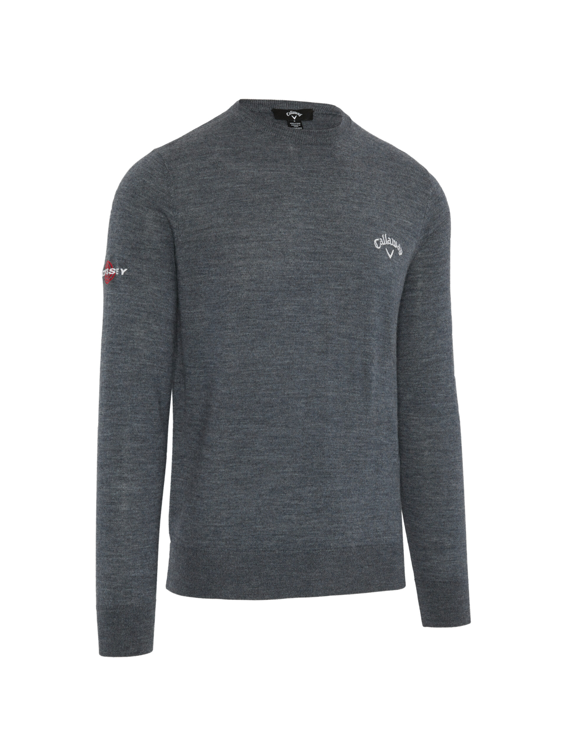 Product Image for Merino Mix Crew Neck Sweater Steel Heather Mens Large Steel Heather