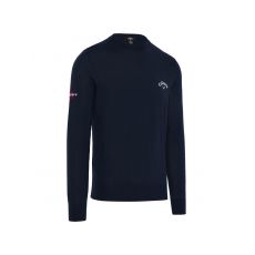 Merino Mix Crew Neck Sweater Navy Blue