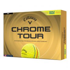 Chrome Tour Triple Track Yellow Golf Balls