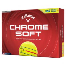 Chrome Soft 360 Triple Track Yellow Golf Balls