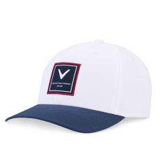Rutherford Golf Hat Mens Adjustable White/Navy