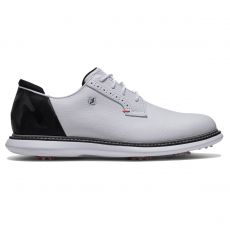 FJ Traditions Blucher Mens Golf Shoes White/Black/Red
