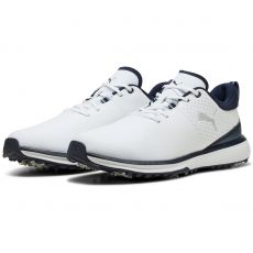 Fusion Grip ST Mens Golf Shoes White/Silver/Navy