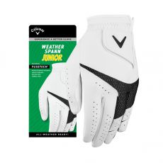 Weather Spann White Junior Golf Glove