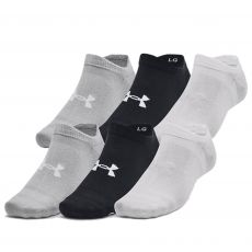 Essential No Show 6pk Ladies Socks Black