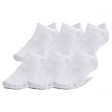 Essential No Show 6pk Ladies Socks White