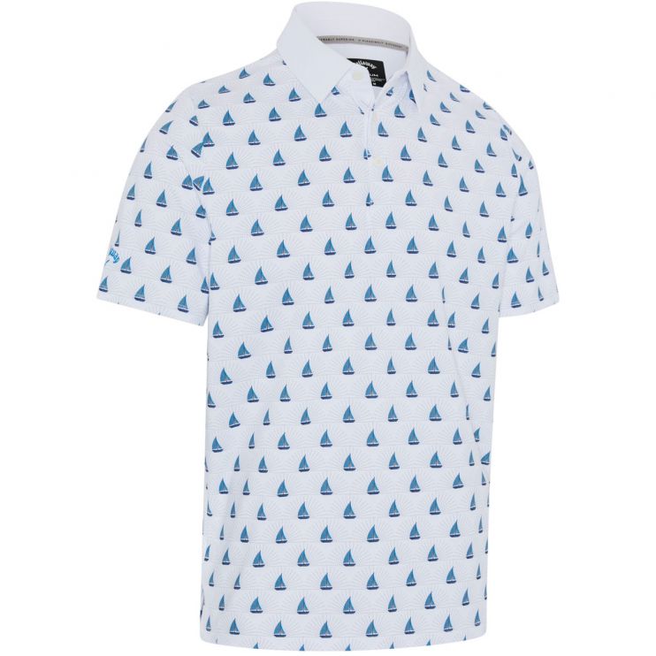 Callaway Callaway Sailboat Sunset GEO Polo Shirt
